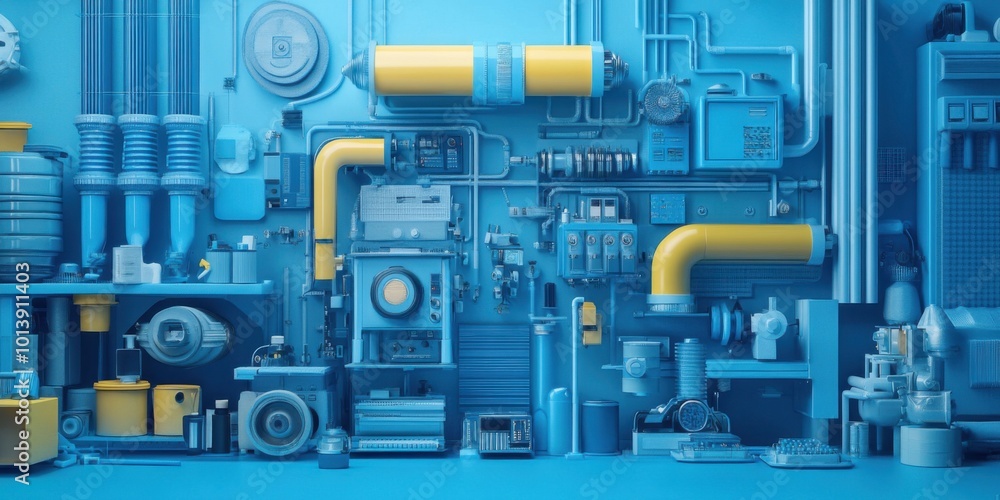 Innovative Industrial Aesthetics: A Vibrant Exploration of Modern Mechanical Design Innovative Industrial Aesthetics: A Vibrant Exploration of Modern Mechanical Design