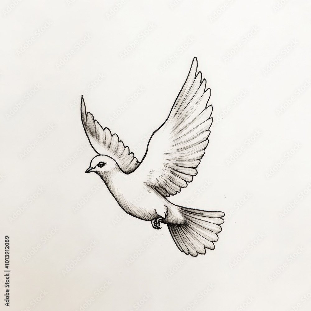 Obraz premium bird, vector, wing, eagle, illustration, flying, wings, feather, animal, dove, silhouette, pigeon, angel, tattoo, design, nature, fly, art, black, symbol, birds, peace, tribal, freedom, love