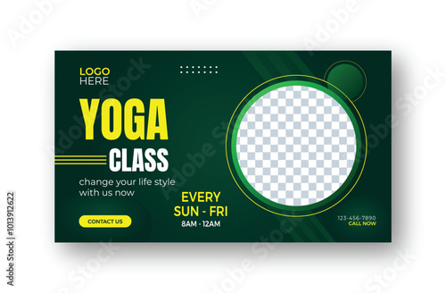 Yoga banner, meditation banner, mindfulness banner, wellness banner, health banner, fitness banner, relaxation facbook cover 