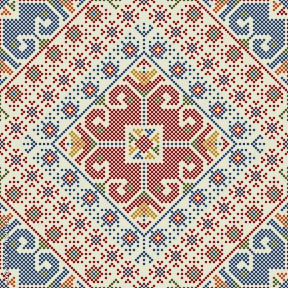 Traditional Bulgarian embroidery vector pattern Traditional Bulgarian embroidery vector pattern