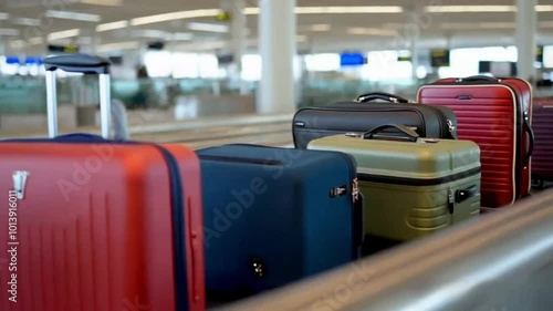suitcases at the airport