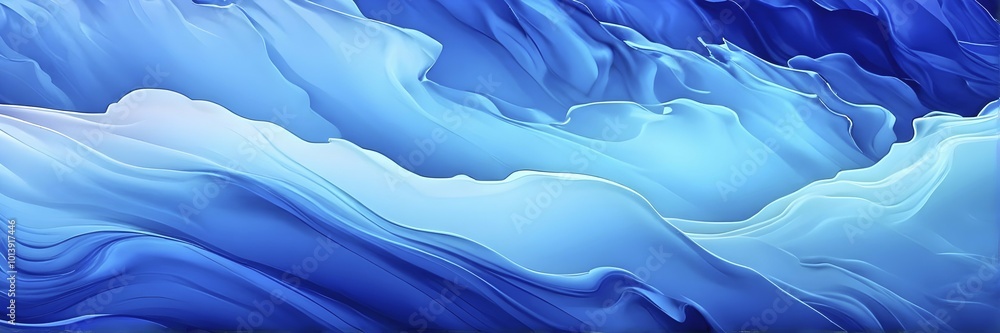 Fototapeta premium Abstract background with flowing waves ar31, AI generated, vibrant, colorful, calm, meditation