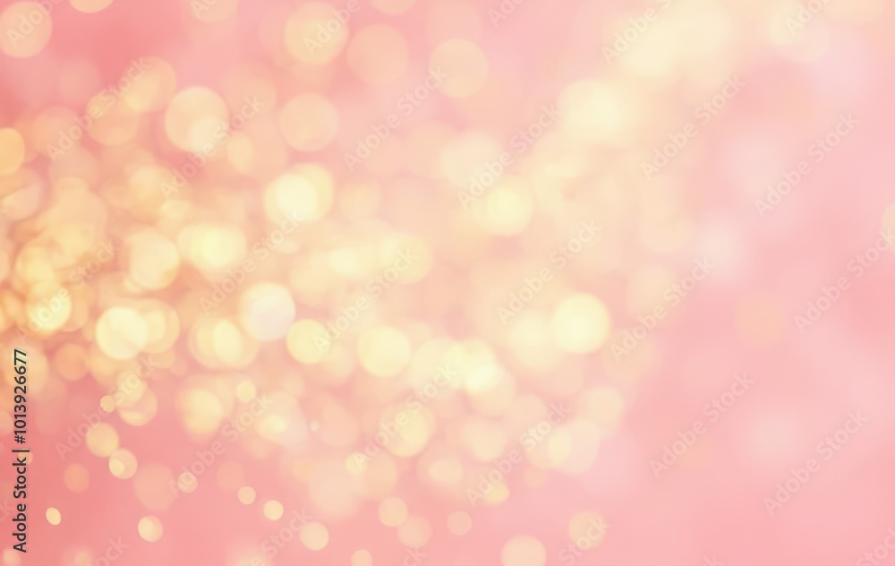 Golden Glitter Bokeh Background Golden Glitter Bokeh Background