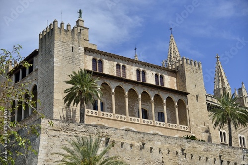 Palacio Real de la Almudaina, Palma de Mallorca, Majorca, Balearic Islands, Spain, Europe photo