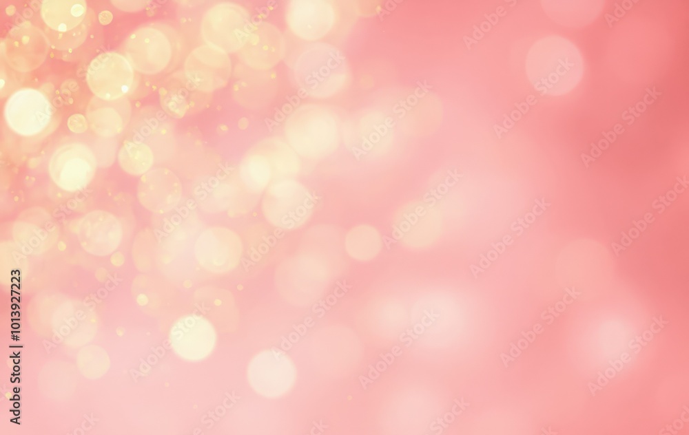 Gold and Pink Bokeh Lights Gold and Pink Bokeh Lights