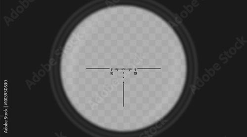 Vector Overlay of Sniper Telescopic Sight With a Reticle