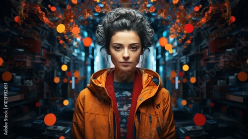 a fictional character, blending realism with fantastical elements to tell a unique story 