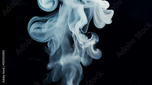 cinematic layered VFX atmosphere slowmotion smoke emanating side captivating footage features hanging disturbed bysubtle wind enhancing visual drama practical effects indark setting atmospheric photo