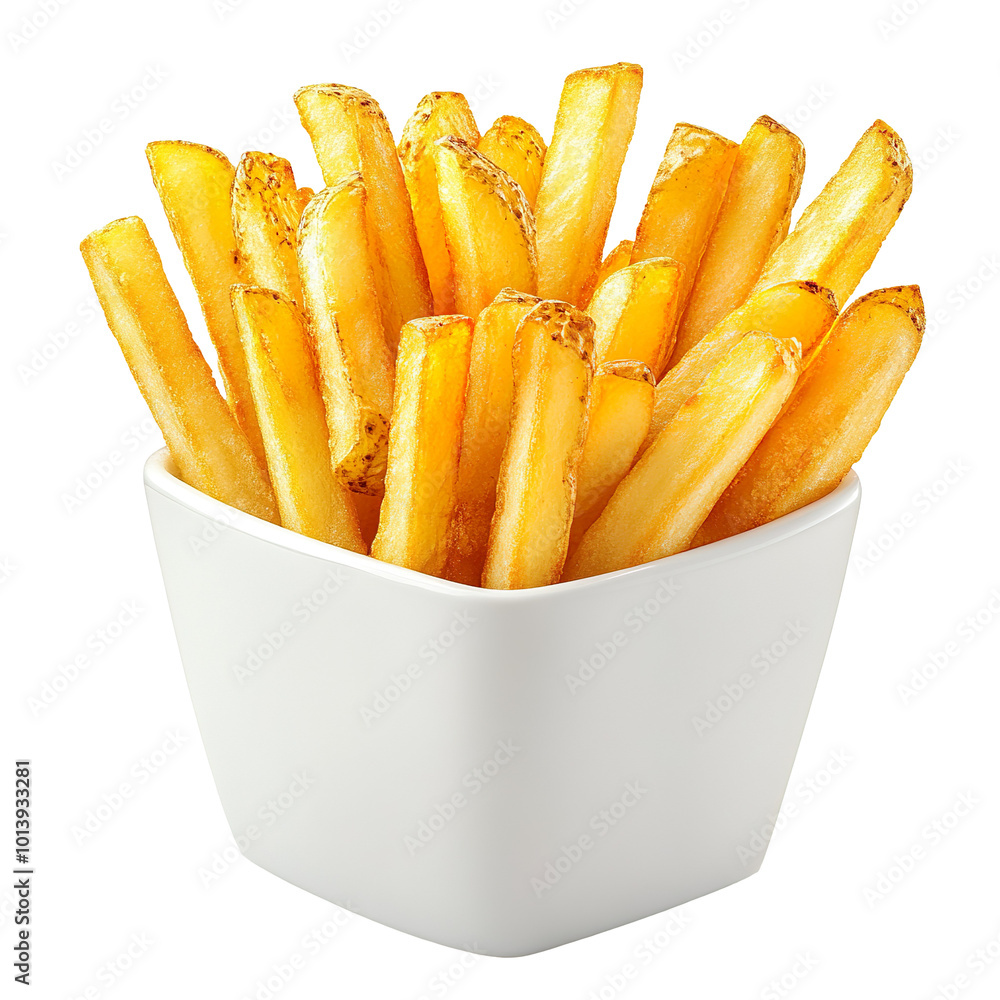 Delicious French Fries Dish isolated on transparent background Delicious French Fries Dish isolated on transparent background