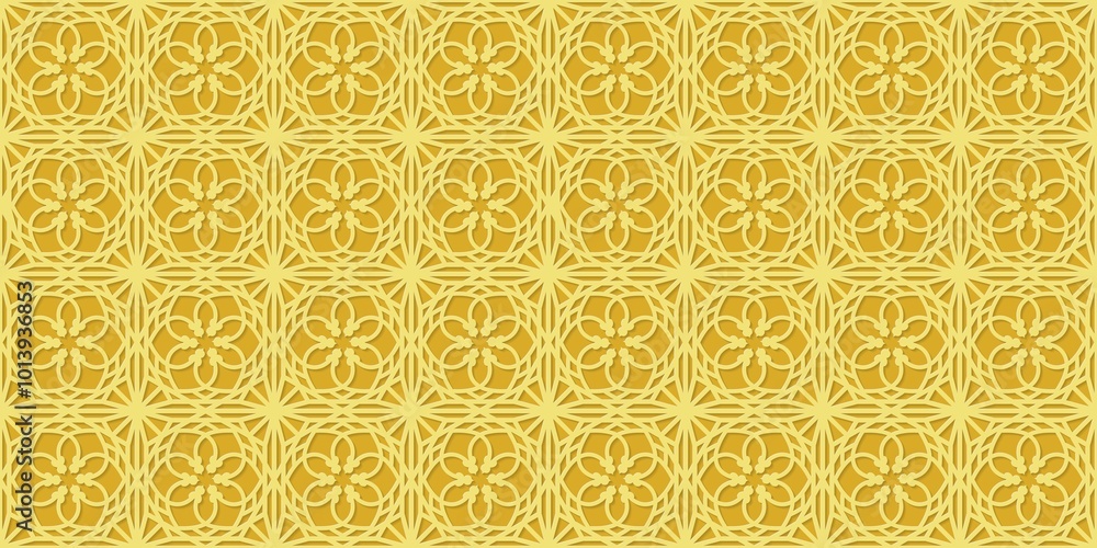 Islamic gold ornament vector seamless pattern Islamic gold ornament vector seamless pattern