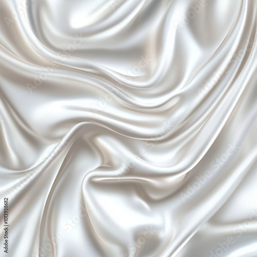 Smooth elegant white silk or satin texture can use as background