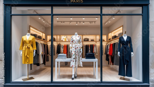 exterior displaying an array of fashionable women clothes