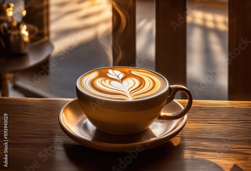 detailed latte art designs displayed creamy smooth textured surface beverage enthusiasts coffee lovers, pattern, cup, foam, barista, swirls, shapes, drink photo