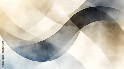 Abstract design featuring flowing curves and soft colors in a gentle gradient pattern