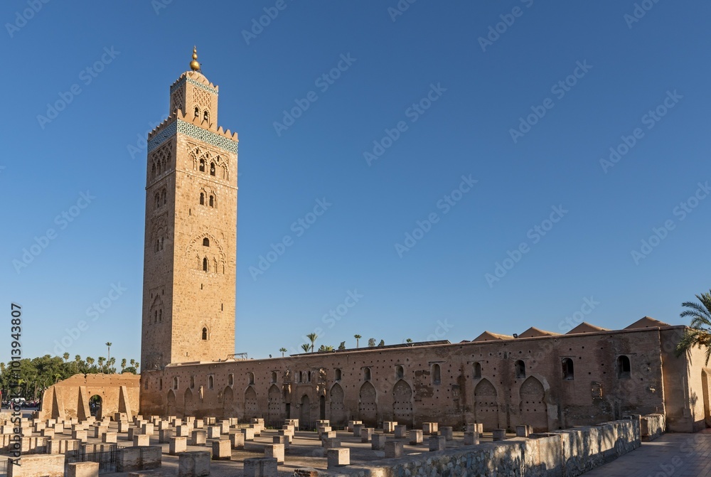 Obraz premium Koutoubia Mosque, Marrakech, Morocco, Africa