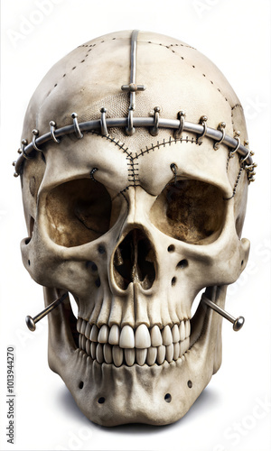 Captivating Halloween Skull Imagery: Scary, Spooky, and Eerie Concepts for Your Creative Design Projects, background element for posters