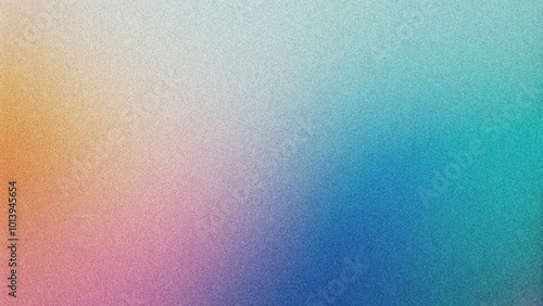 Futuristic Gradient Background Featuring Grainy Noise Texture. Smooth Fluid Shapes and Vibrant Colors for Eye-Catching Poster Designs.