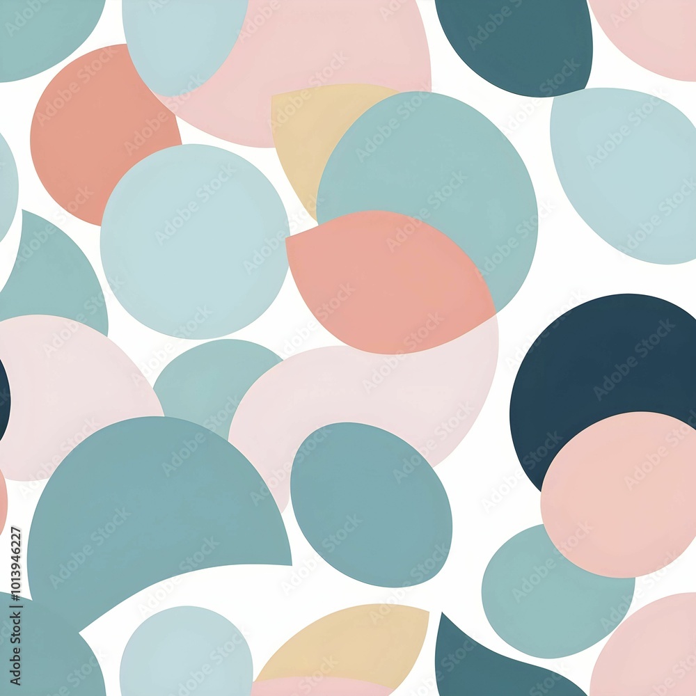 Vibrant minimalist wallpaper illustration in geometric shapes symbolizing fun and ease, AI generated Vibrant minimalist wallpaper illustration in geometric shapes symbolizing fun and ease, AI generated