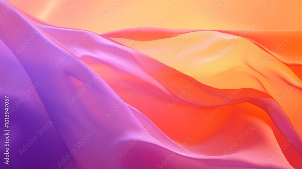 Abstract Background: Purple and Orange Waves Abstract Background: Purple and Orange Waves