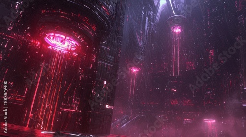 Neon Dystopia  Cyberpunk City Under Hostile AI Rule
