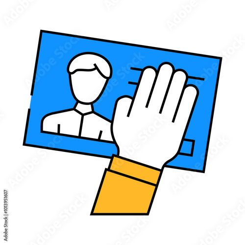 client data theft kyc line icon vector. client data theft kyc sign. isolated symbol illustration