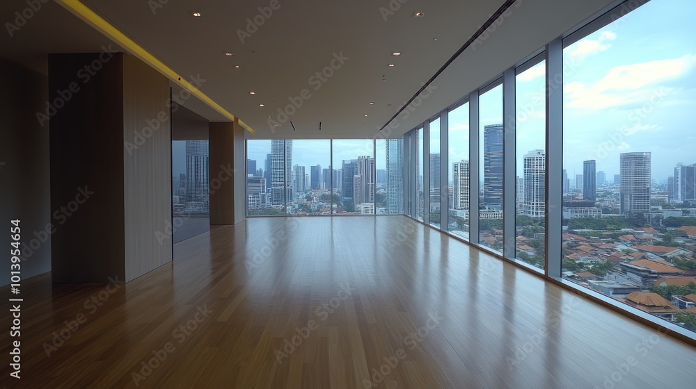 Modern Office with City View Modern Office with City View