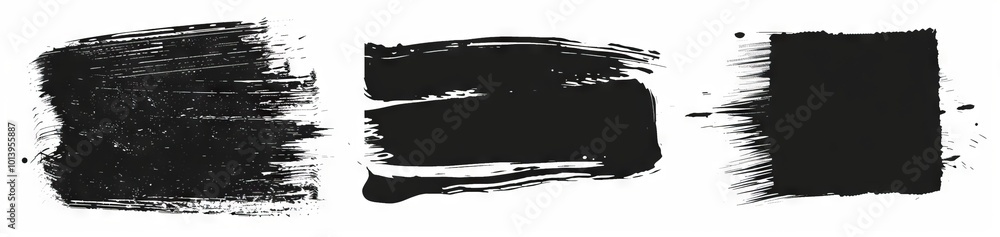 4 vector black ink brush strokes in the shape of rectangle, square and circle on white background, grunge effect, vector illustration, clip art set, 2d flat design style, simple shapes, professional t 4 vector black ink brush strokes in the shape of rectangle, square and circle on white background, grunge effect, vector illustration, clip art set, 2d flat design style, simple shapes, professional t