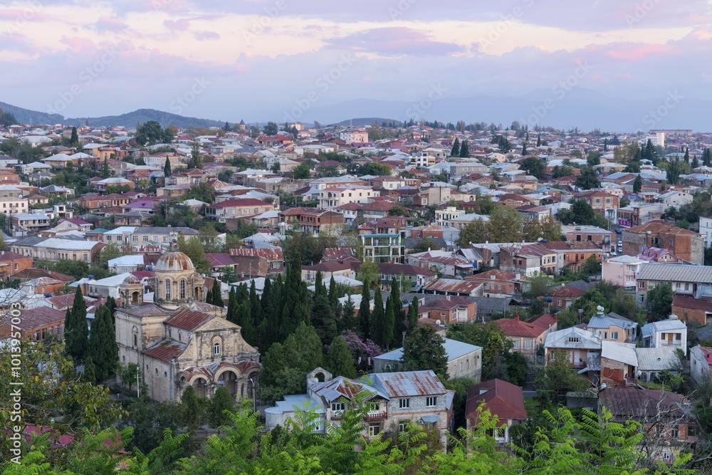 View over Kutaisi, Imereti Region, Georgia, Caucasus, Asia View over Kutaisi, Imereti Region, Georgia, Caucasus, Asia
