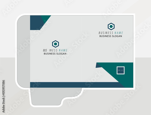Modern Business presentation folder template for corporate office.