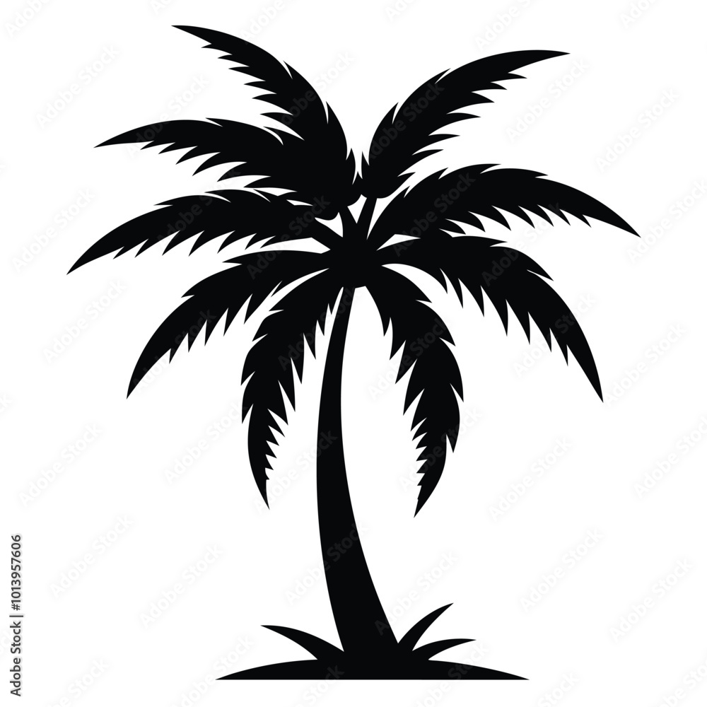 Obraz premium palm tree silhouette