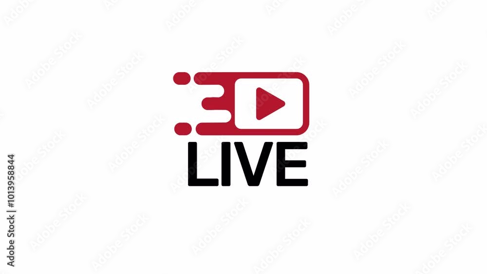 A red play button with a speed line graphic, ideal for live streaming and video content. The design is modern and dynamic, suitable for use in web and mobile applications. A red play button with a speed line graphic, ideal for live streaming and video content. The design is modern and dynamic, suitable for use in web and mobile applications.