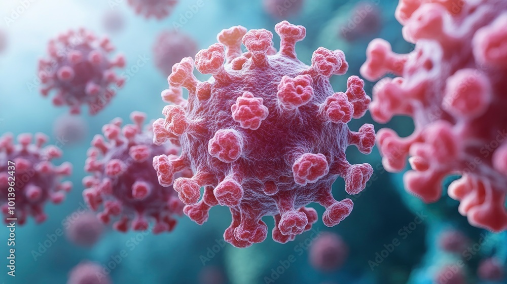 Coronavirus - 3D rendering of a virus particle Coronavirus - 3D rendering of a virus particle
