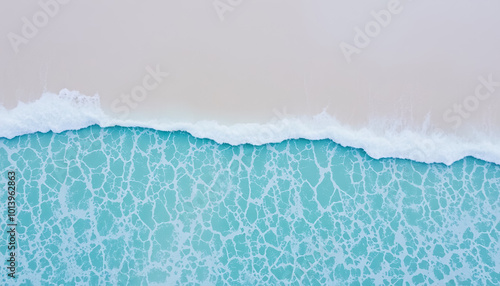 Seashore background, top view  photo