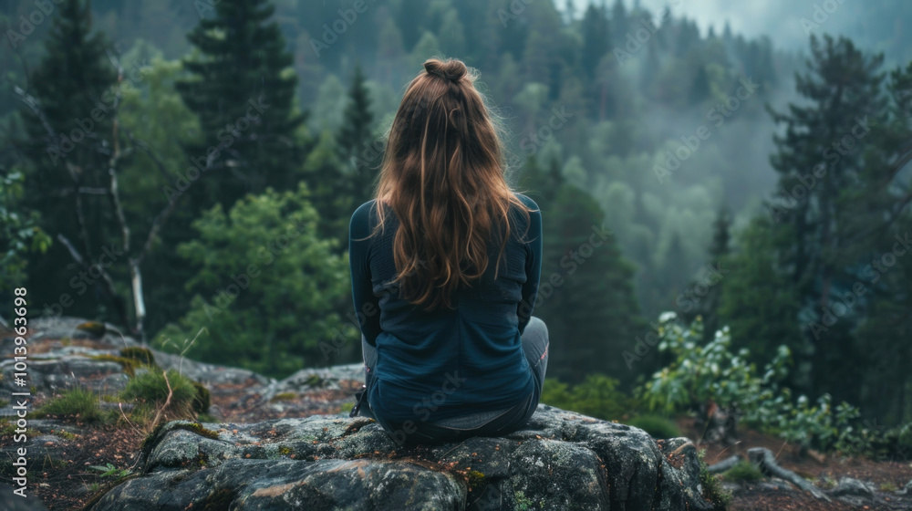 Naklejka premium A guide to overcoming sadness, focusing on healthy coping mechanisms like mindfulness, exercise, and support networks.