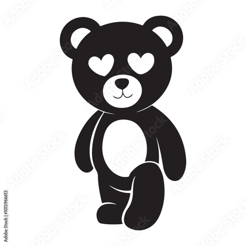 Cute bear cartoon character. Cute wildlife animal vector illustration. Good for kids graphic resources.