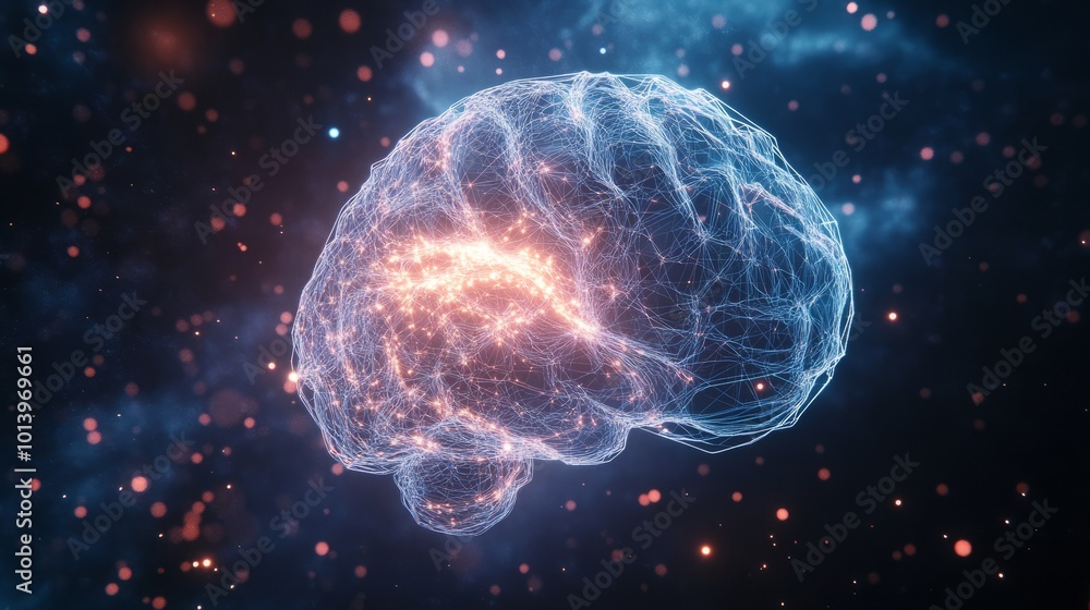 x ray of human brain. human brain with neon colours x ray of human brain. human brain with neon colours