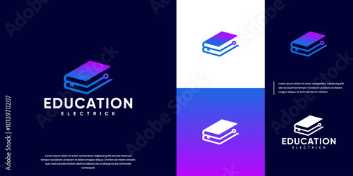 digital library, electrical network, graphic design vector.