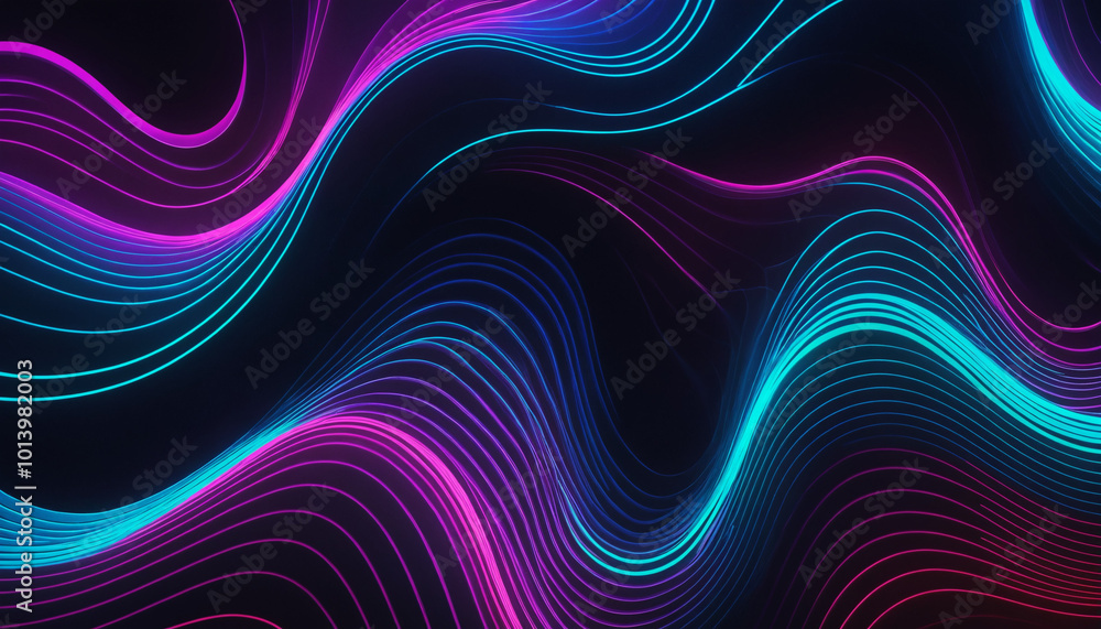 vibrant neon wave patterns forming a dynamic background vibrant neon wave patterns forming a dynamic background