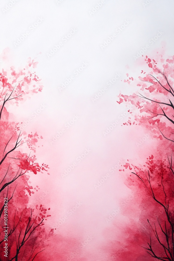 custom made wallpaper toronto digitalpink watercolor trees abstract background