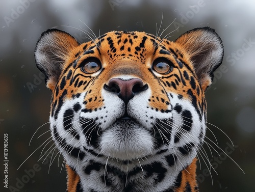 Young Jaguar Portrait: Highly Detailed and Ultra-Realistic photo