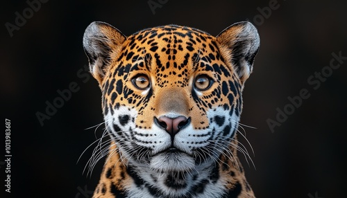 Young Jaguar Portrait: Highly Detailed and Ultra-Realistic