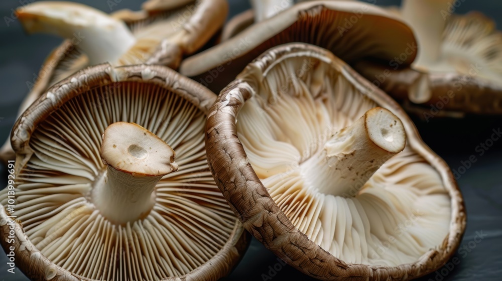 Mushroom shown on a simple background, amazing mushroom biology. Background delicate, mushroom obvious. Mushroom shown on a simple background, amazing mushroom biology. Background delicate, mushroom obvious.