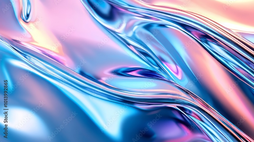 Glossy, fluid-like surface with vibrant blue and pink gradients, creating a smooth, reflective abstract design. Ideal for digital art and backgrounds. AI generative. Glossy, fluid-like surface with vibrant blue and pink gradients, creating a smooth, reflective abstract design. Ideal for digital art and backgrounds. AI generative.