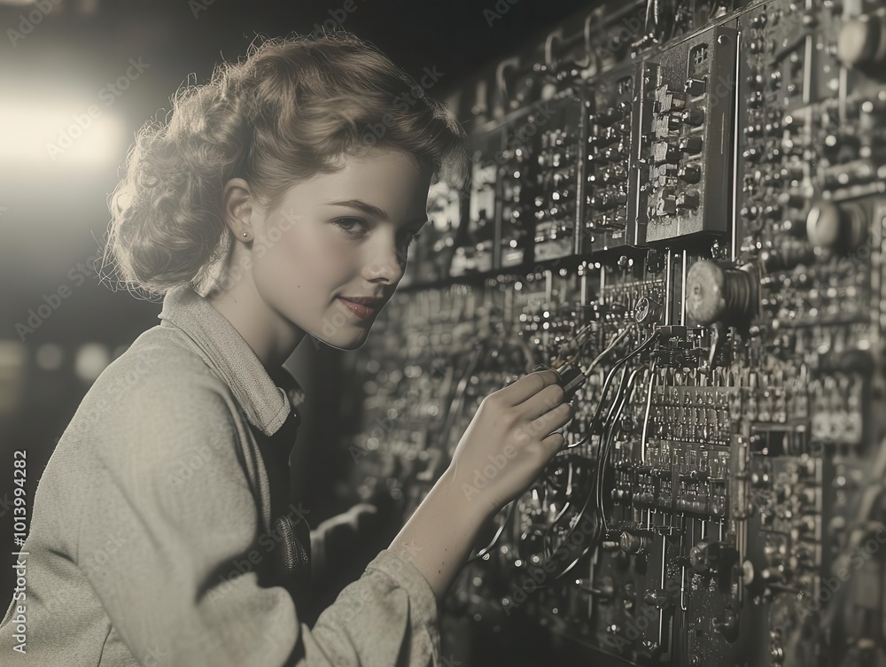 female electrician installing an electric switchboard system demonstrating expertise and professionalism in a technical environment showcasing womens contributions to skilled trades and engineering female electrician installing an electric switchboard system demonstrating expertise and professionalism in a technical environment showcasing womens contributions to skilled trades and engineering
