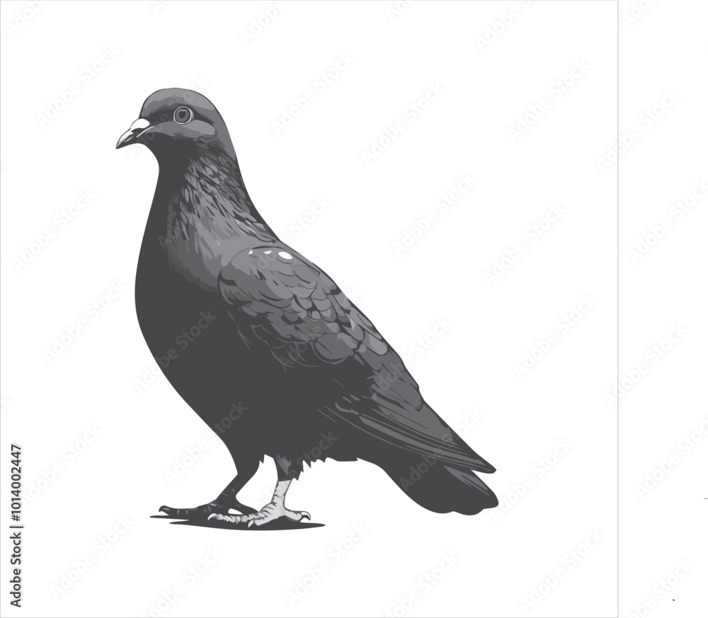 Fototapeta premium pigeon isolated on white background