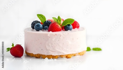 cheesecake with berries