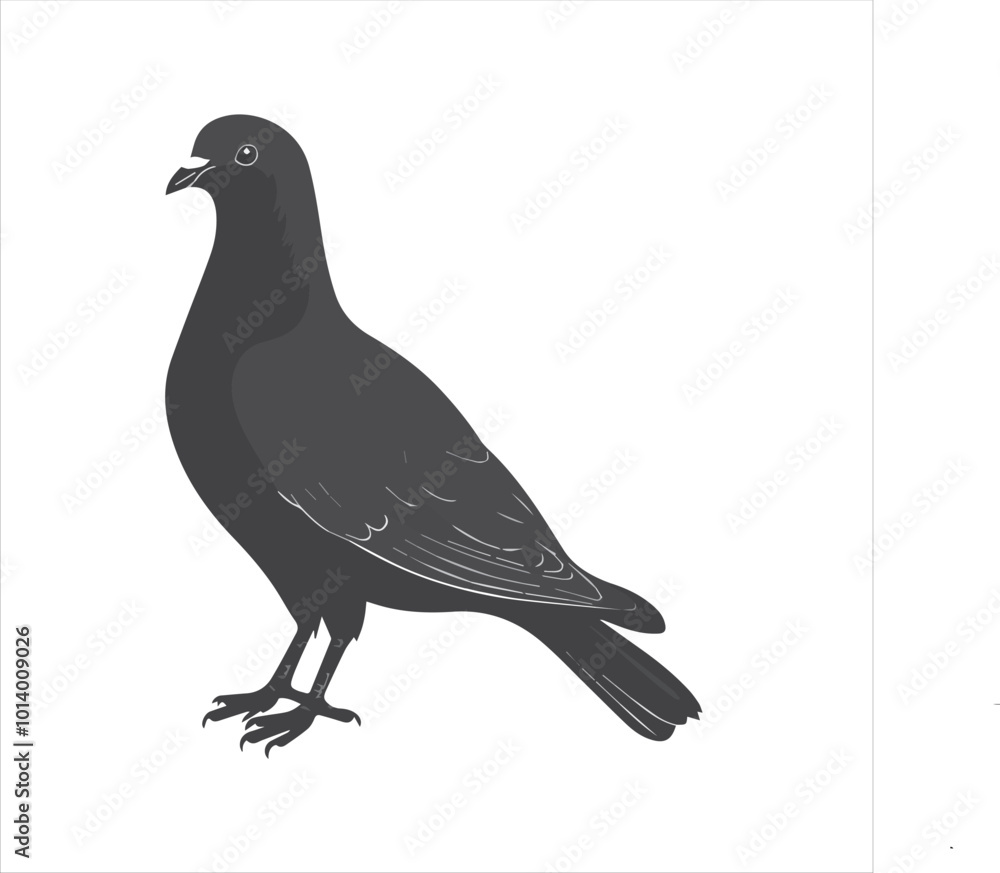 Fototapeta premium pigeon isolated on white background, 