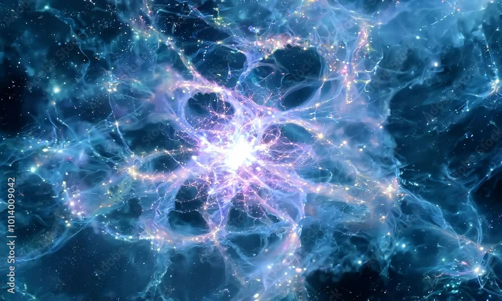 Intricate patterns of a star-forming region in a nearby nebula. Video Intricate patterns of a star-forming region in a nearby nebula. Video