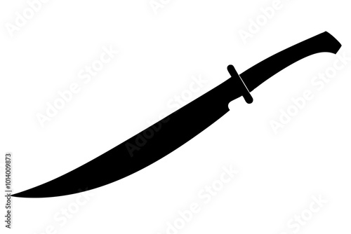 Machete Silhouette vector illustration