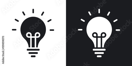 Light bulb vector flat icon set.eps